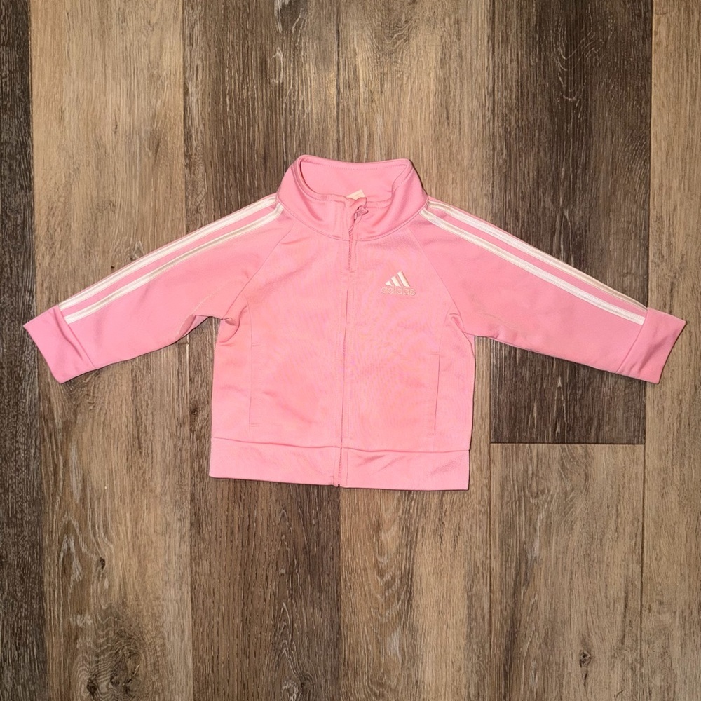 Pink Adidas Baby Track Jacket LOVE - Picture 3 of 5
